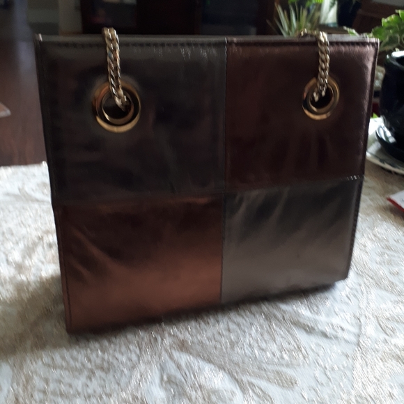 Vintage purse by Concepts real grain leather - Picture 3 of 6